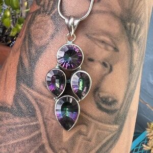 Mystic Topaz necklace